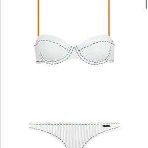 Triangl White Bikini Set